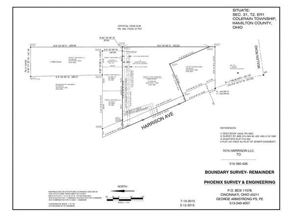 VacantLand space for Sale at 7102 Harrison Ave in Cincinnati