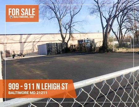Industrial space for Sale at 909 - 911 N Lehigh St in Baltimore MD 21211