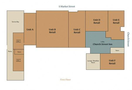 Retail space for Rent at 179 Church Street in Charleston