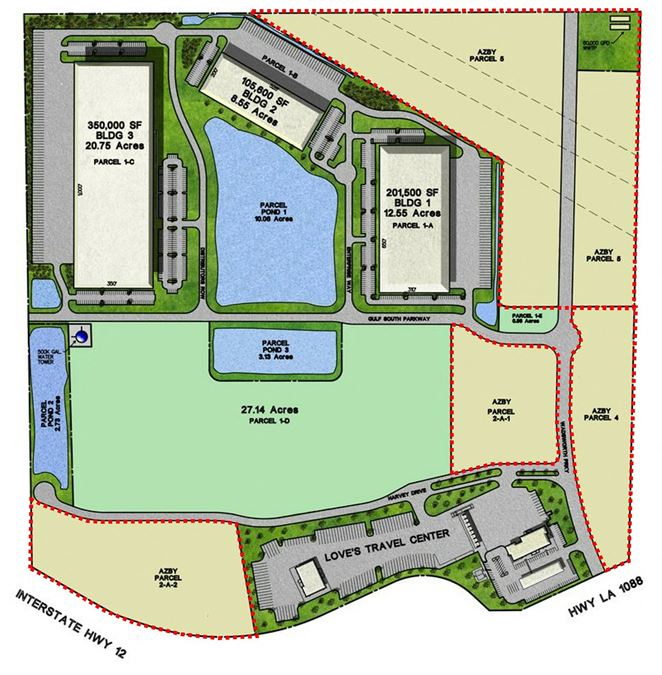 Gulf South Commerce Park Land (Exterior) I-12 and Hwy 1088