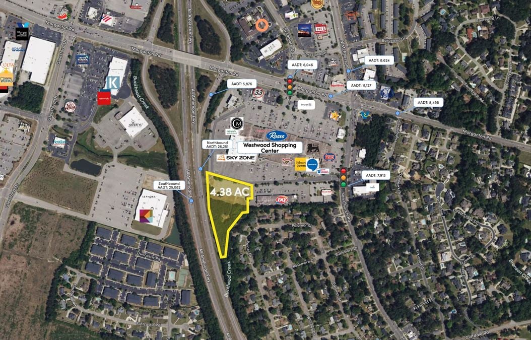 4.38 AC Outparcel at Westwood Shopping Center
