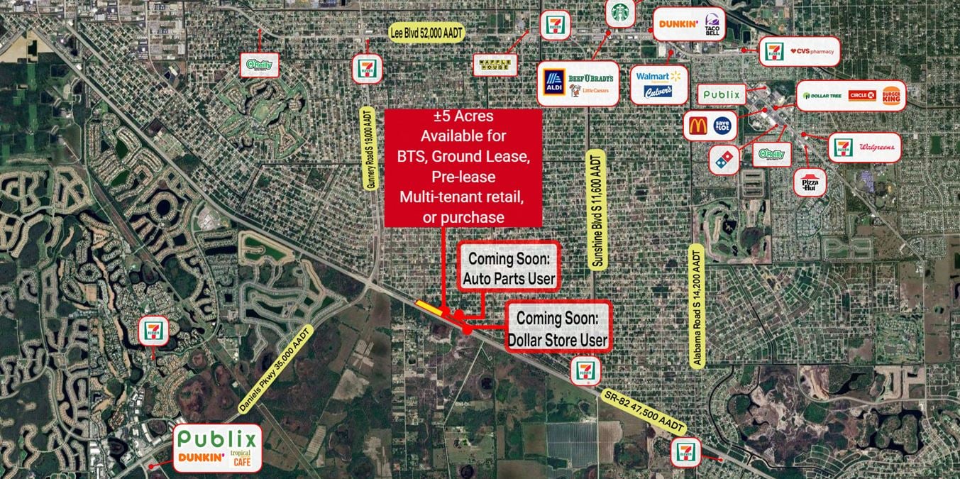 ±5 Acres in Lehigh Acres | For Purchase or Lease