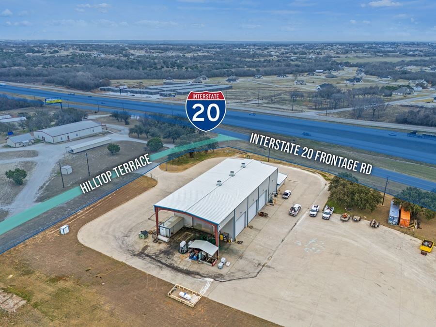 Crane Served Shop w/ Wash-Bay & Huge Yard on I-20