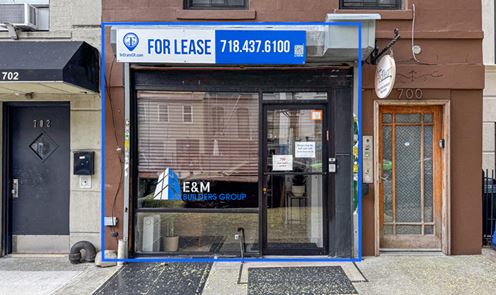 1,200 SF | 700 Saint Marks Avenue | Modern Built-Out Office Retail for Lease