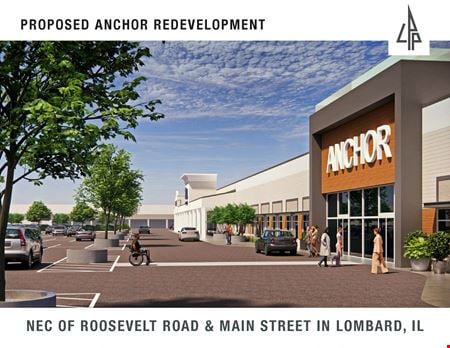 Retail space for Rent at Roosevelt Rd & Main Street in Lombard