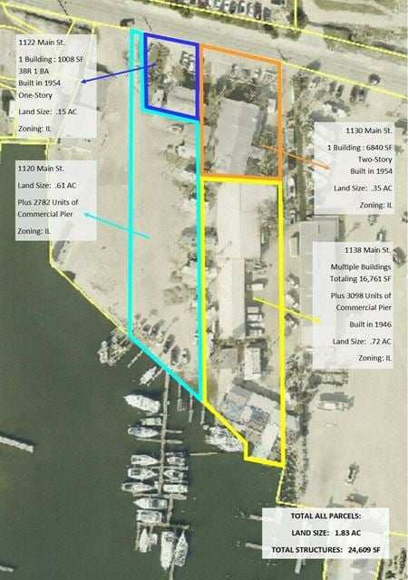 VacantLand space for Sale at 1120, 1122, 1130 & 1138 Main St in Fort Myers Beach