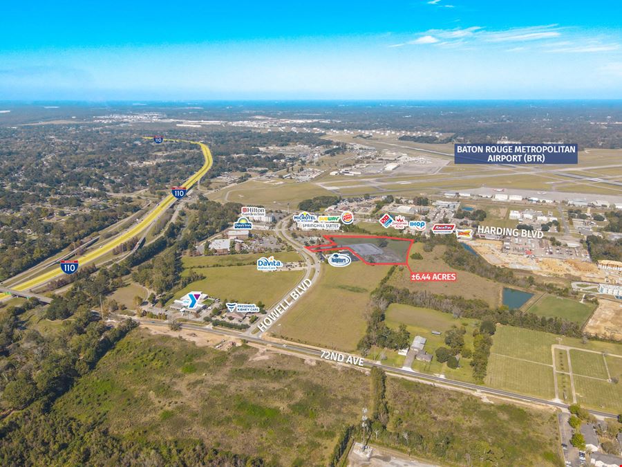 ±6.44 Acres Across from Baton Rouge Airport