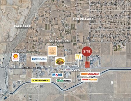 VacantLand space for Sale at NW Corner of 87th St East & Pearblossom Hwy in Littlerock