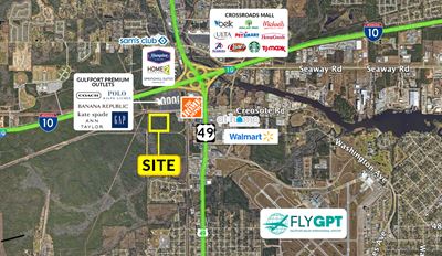 +/-30 Acres Just South of Gulfport Premium Outlets