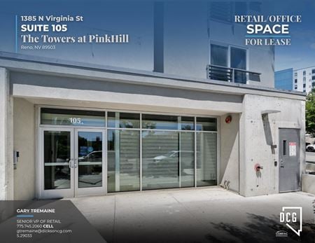 Retail space for Rent at 1385 N Virginia St Suite 101 & 105 in Reno