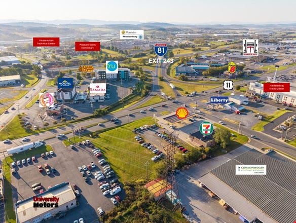 FOR LEASE / BUILD-TO-SUIT – ±0.91 Acre | I-81 Exit 243