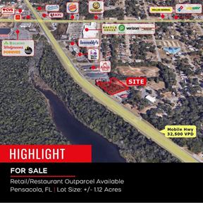 Retail/Restaurant Outparcel Available