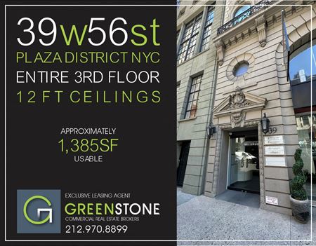 Office space for Rent at 39 W 56th St in New York