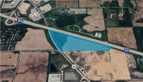 For Sale 27.87 acres in Hampshire, IL on the SEC of I-90 & Route 20.