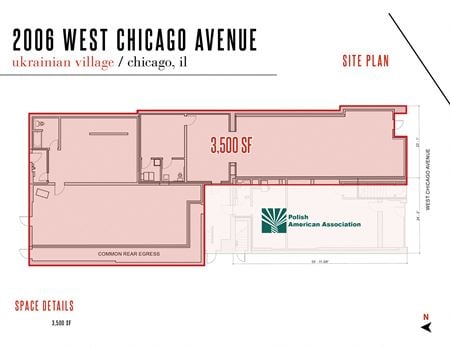Retail space for Rent at 2006 West Chicago Avenue in Chicago