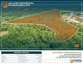 ±56 AC | 75 Proposed SFH Lots