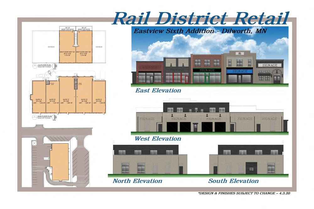 Rail District Retail 208 15th St NE, Dilworth, MN Retail Building