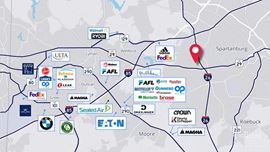 Two Industrial Warehouses Available in Spartanburg’s Established I-85 Corridor