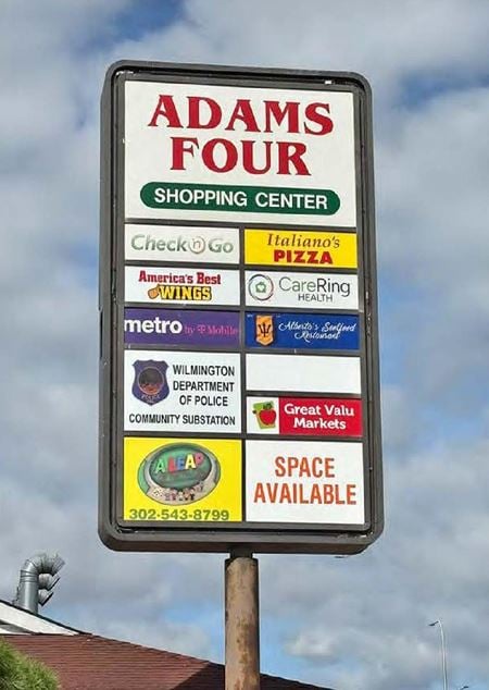 Retail space for Rent at Adams Four Shopping Center  in Wilmington