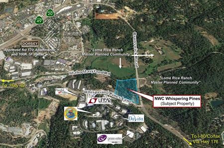 9.32 Acre Corner Parcel Whispering Pines Business Park - Grass Valley