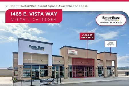 Photo of commercial space at 1465 East Vista Way in Vista
