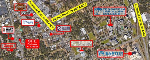 Corner Retail Property For Lease | Airport Blvd & N W Street