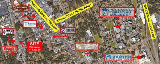 Corner Retail Property For Lease | Airport Blvd & N W Street