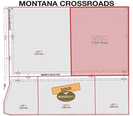 VacantLand space for Sale at 10726 U.S. 287 in Three Forks