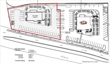 Pad Site with Drive-Thru Capability - available for long-term ground lease - Pearl City
