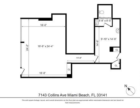 Retail space for Rent at 7143 Collins Ave Miami Beach in Miami Beach
