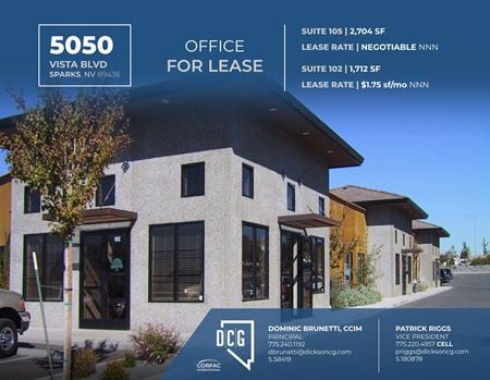 Office space for Rent at 5050 Vista Blvd in Sparks