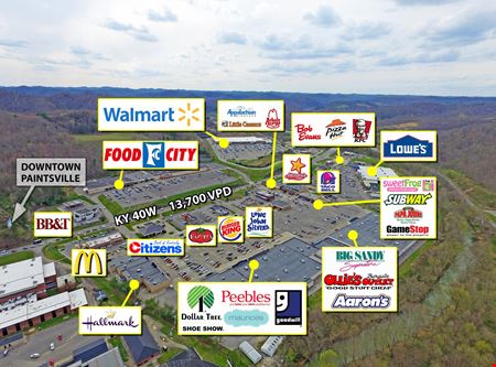 Retail space for Rent at KY-40W in Paintsville