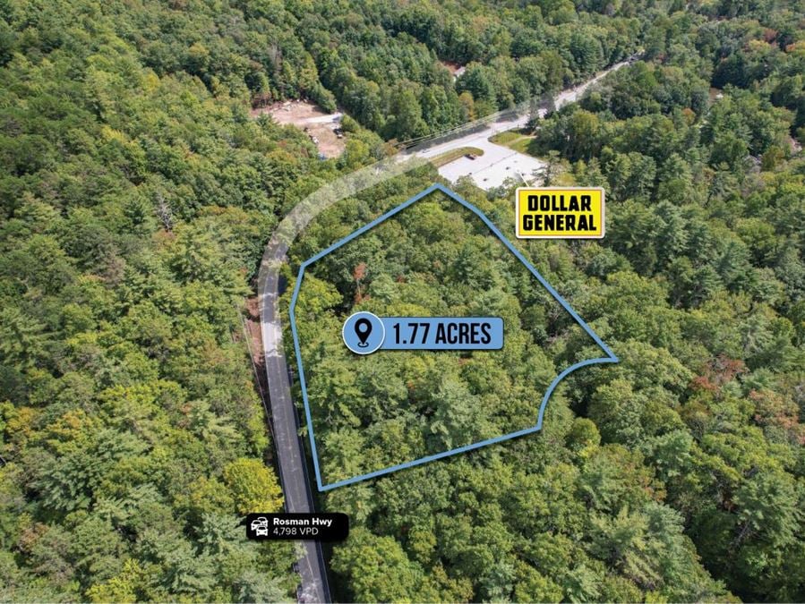 $1 Auction – 1.77 Acre Parcel | Dollar General Adjacent | NC | 27% Population Growth