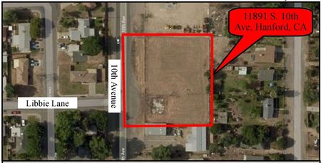 ±.89 Acres Commercial Land on 10th Avenue - Hanford
