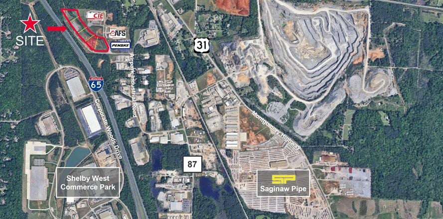 VacantLand space for Sale at Airpark Industrial Road in Alabaster