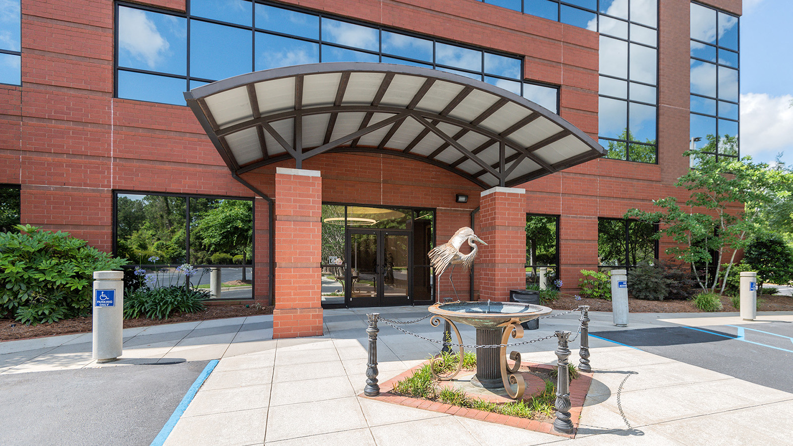 Lobby entrance Faber Place commercial building