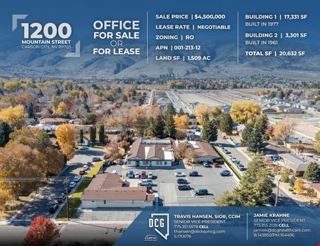 Office space for Rent at 1200 Mountain St in Carson City