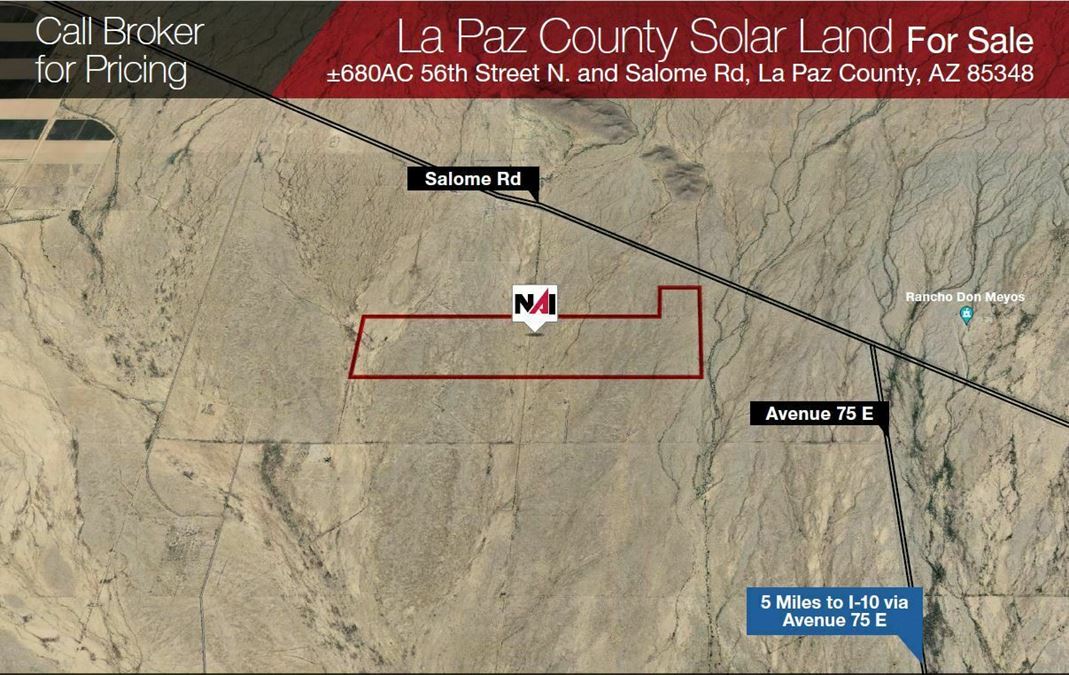 ±680 AC La Paz County Solar Land
