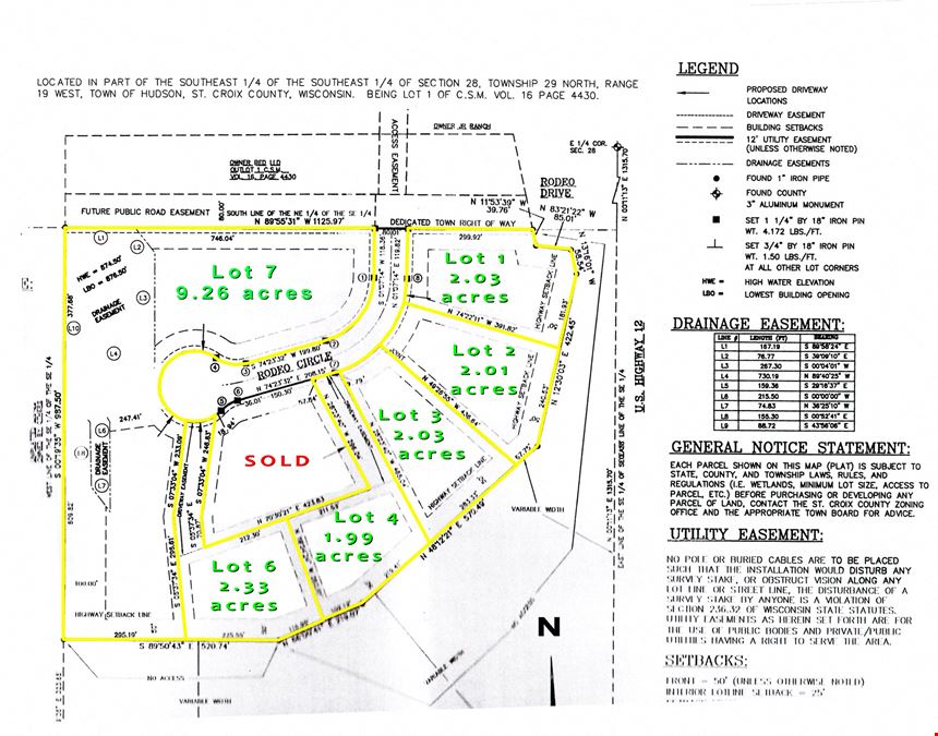 Lots for sale up to 20 acres