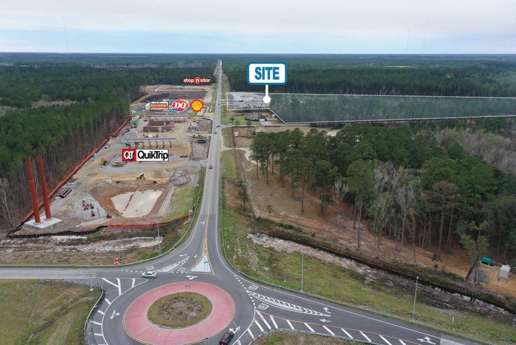 Retail Land Parcels: ±1.08 to ±4.86 Acres @ I-16 | For Sale