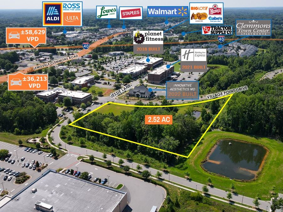 $1 Auction – Publix Shadowed 2.52 AC Parcel | Winston-Salem MSA