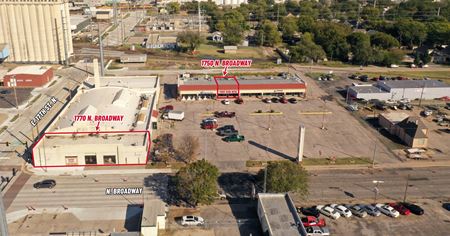 Retail space for Rent at 1750-1770 N. Broadway St. in Wichita