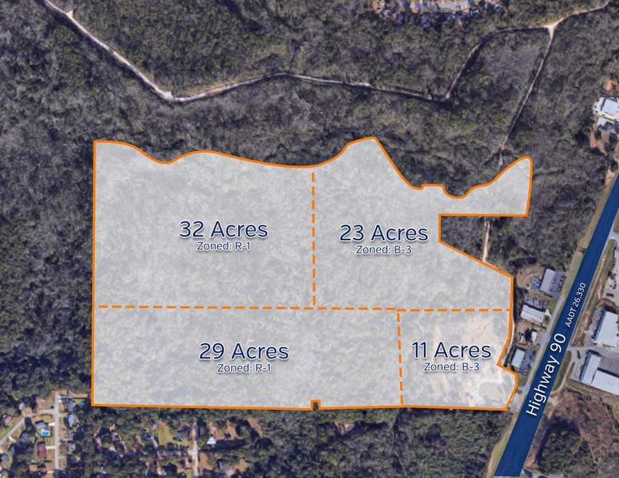 FOR SALE: 95 Acres, B-3/R-1