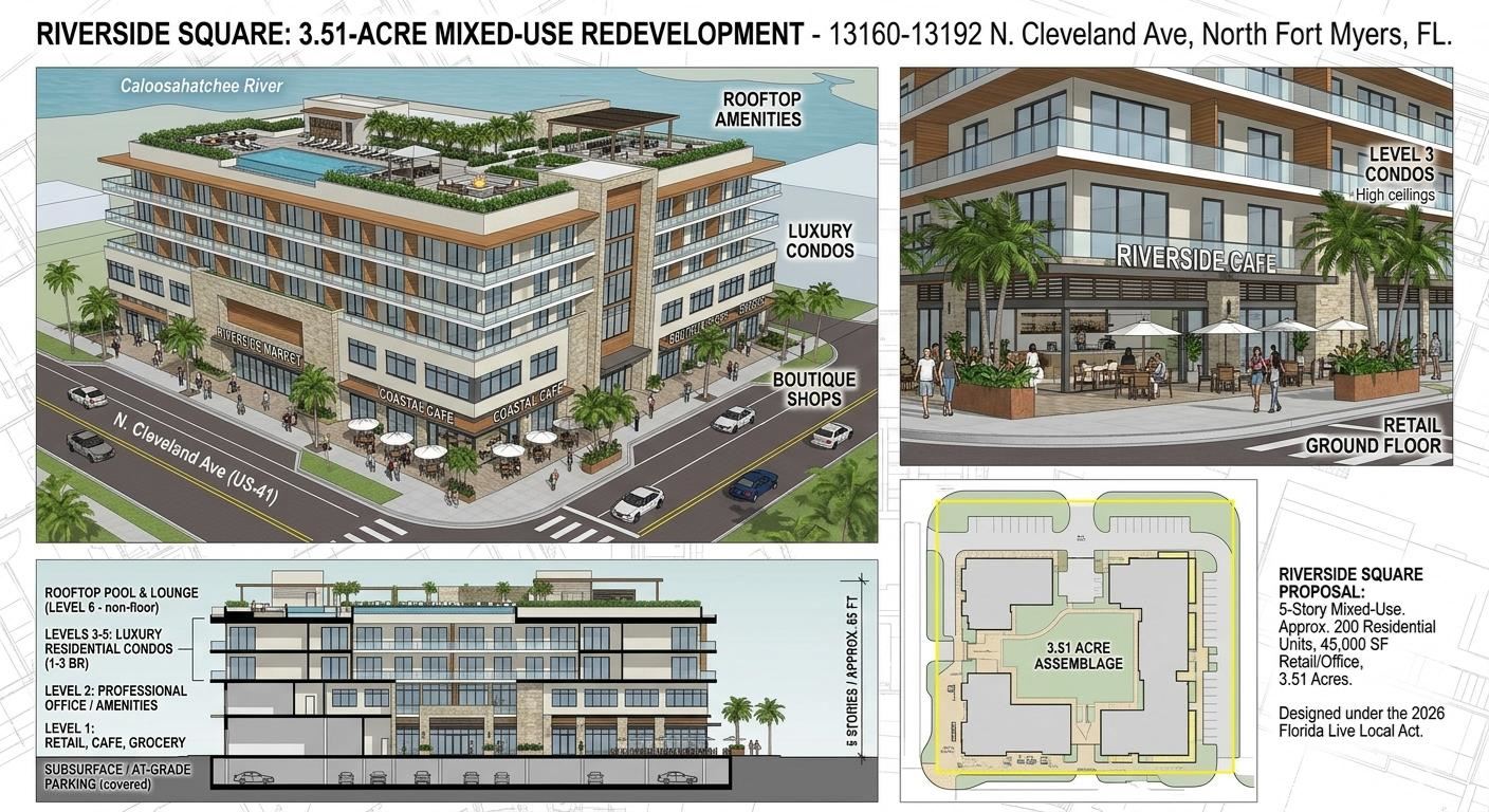 North Fort Myers Redevelopment Assemblage (4 Parcels)