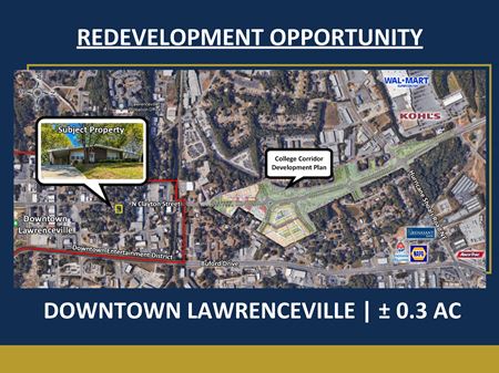 Redevelopment Opportunity in Downtown Lawrenceville | ± 0.3 Acres - Lawrenceville