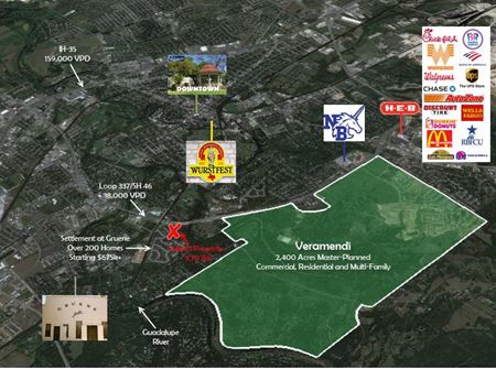Approximately 3.70 - 5.25 Acres of Development Land - New Braunfels