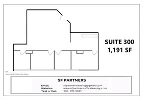 1191 SF Suite 300 Professional and Medical Office Space