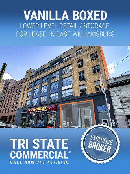 15,000 SF | 28 Debevoise St | Lower Level Retail / Storage for Lease - Brooklyn