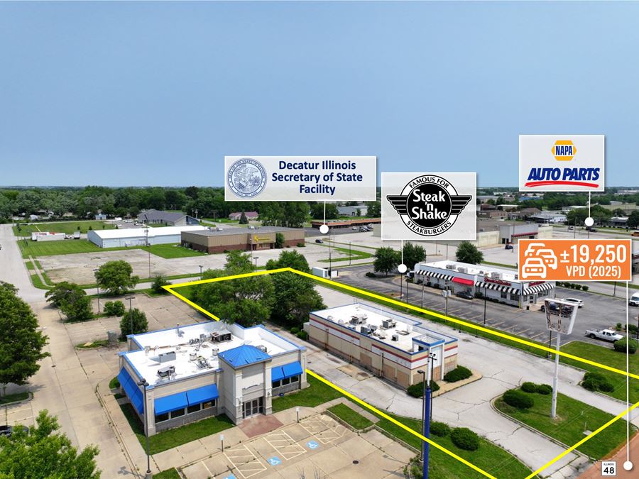 REIT Sale | Former KFC | 19K VPD | Drive Thru | Decatur, IL