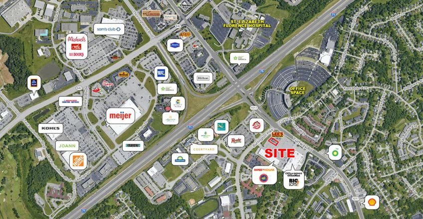 Retail space for Rent at 6809 Burlington Pike in Florence